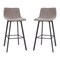 Flash Furniture 30" Gray LeatherSoft Barstools, 2PK CH-212069-30-GY-GG - alternate 8